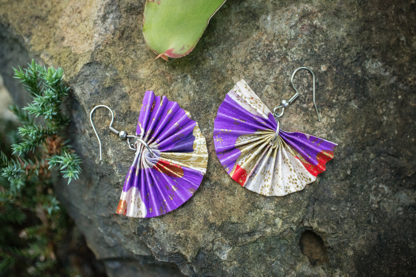 Fan Origami Earrings