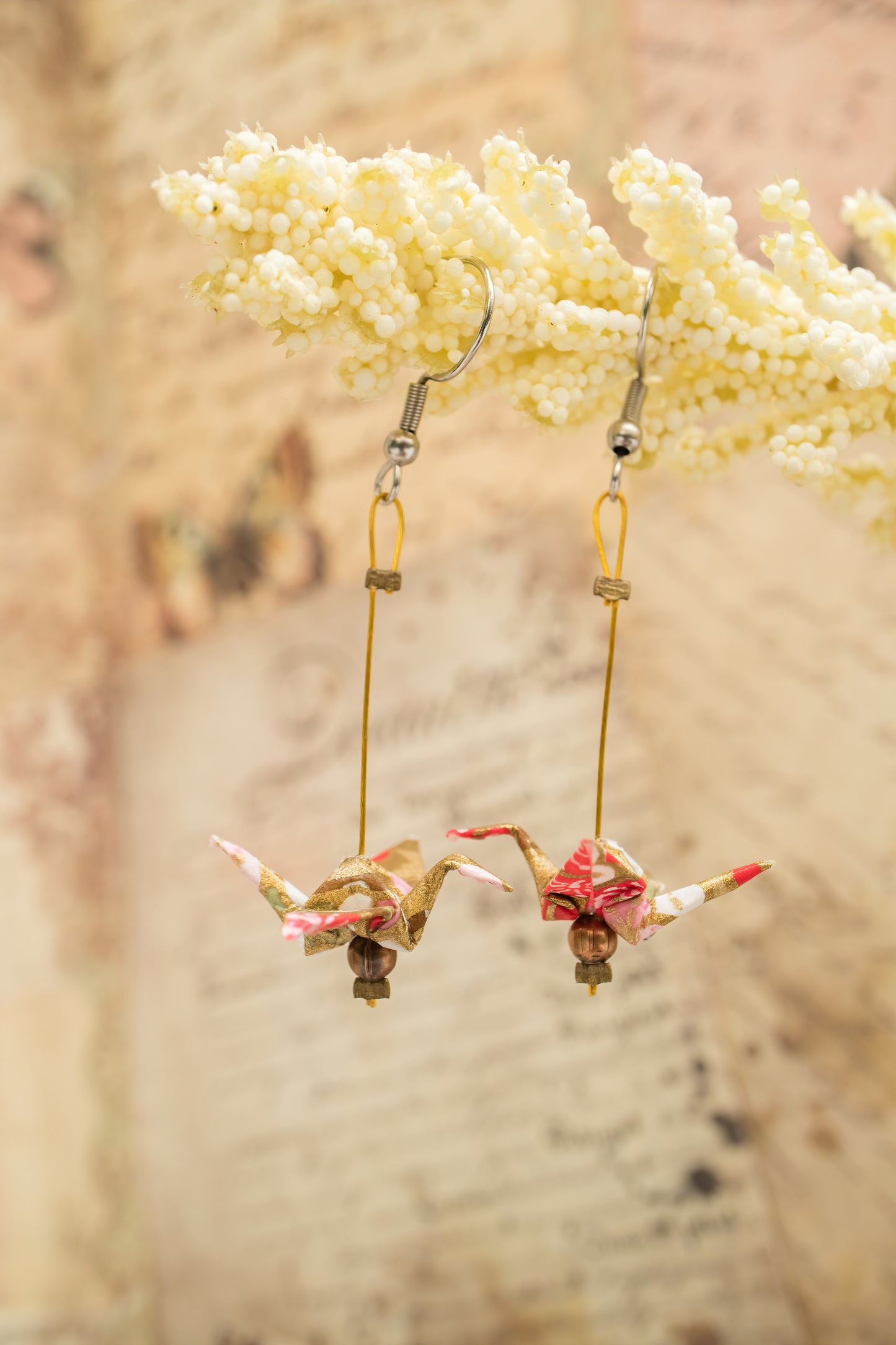 Crane Origami Earrings