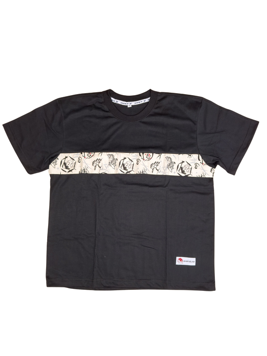 Unisex T-Shirt Loose Fit with Traditional Japanese Fabric