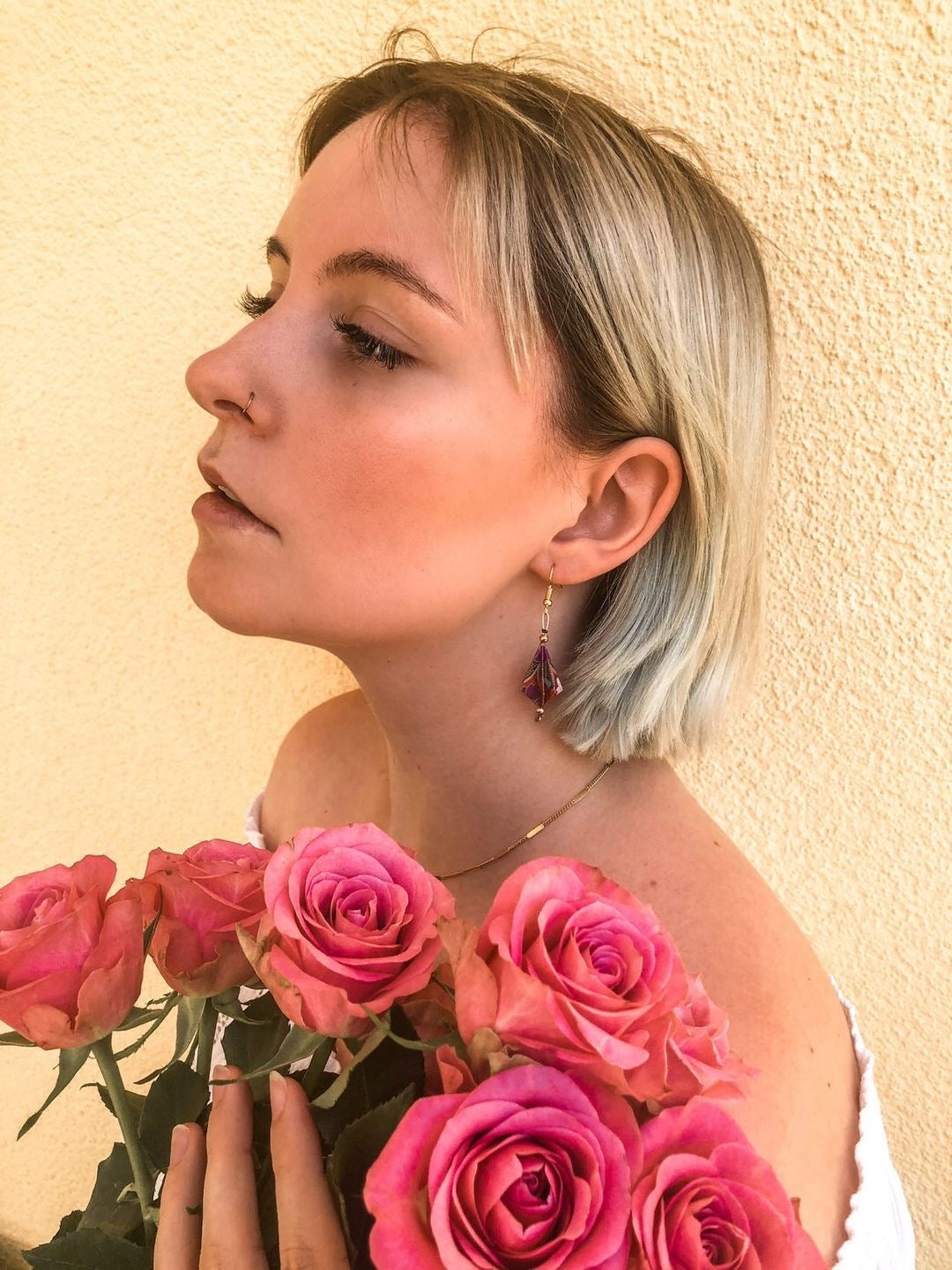 Diamond Origami Earrings
