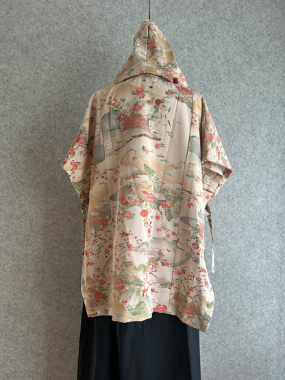 Hooded Poncho | Pink | Size 2