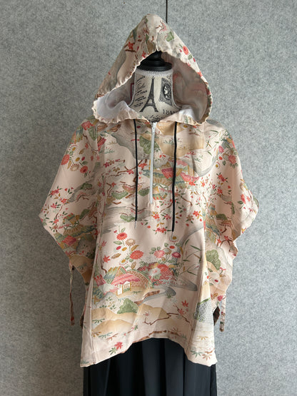 Hooded Poncho | Pink | Size 2