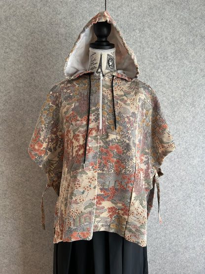 Hooded Poncho | Pink | Size 2