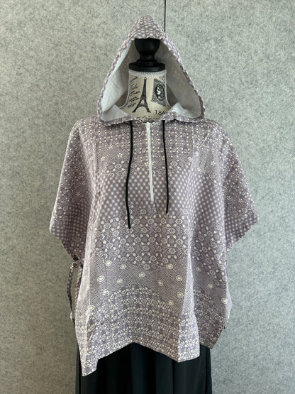 Hooded Poncho | Purple | Size 2