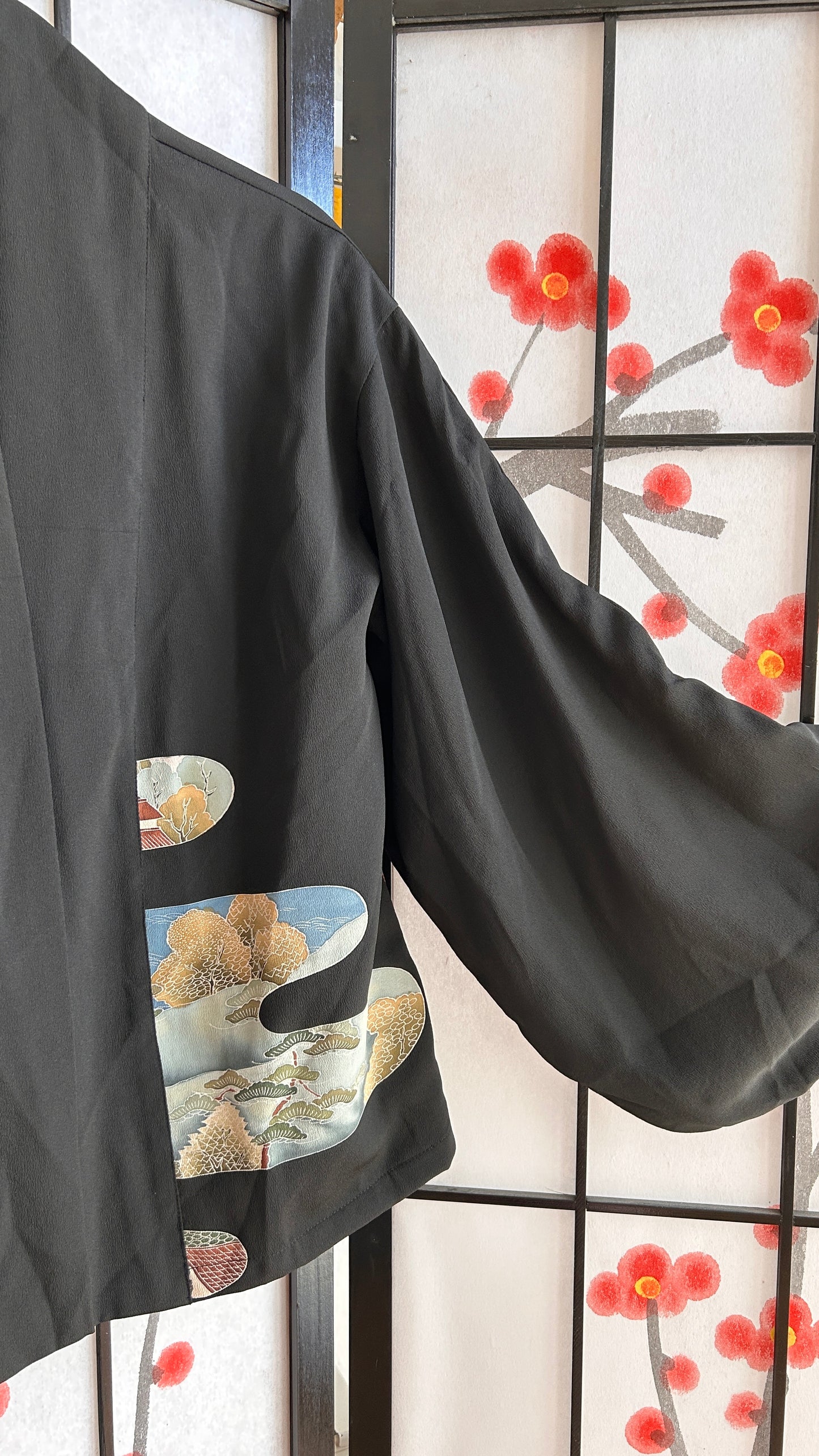 Upcycled Kimono Blazer 1T Black