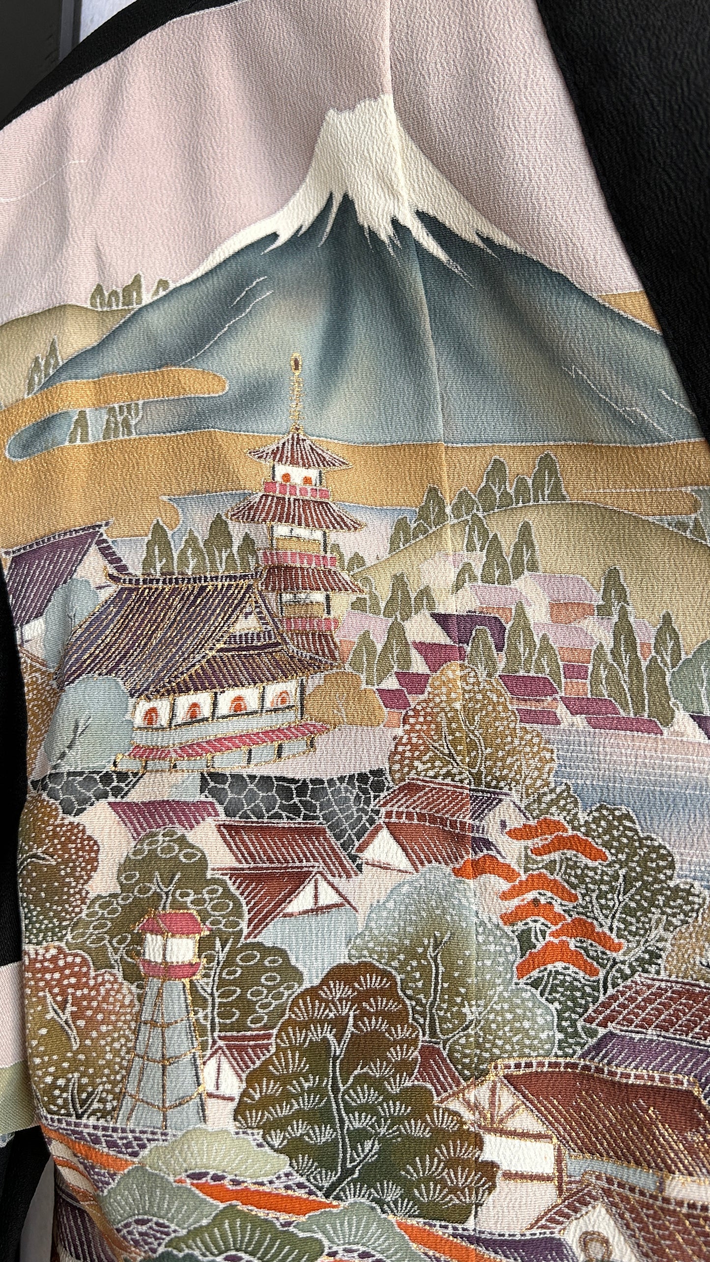 Upcycled Kimono Blazer 1T Black