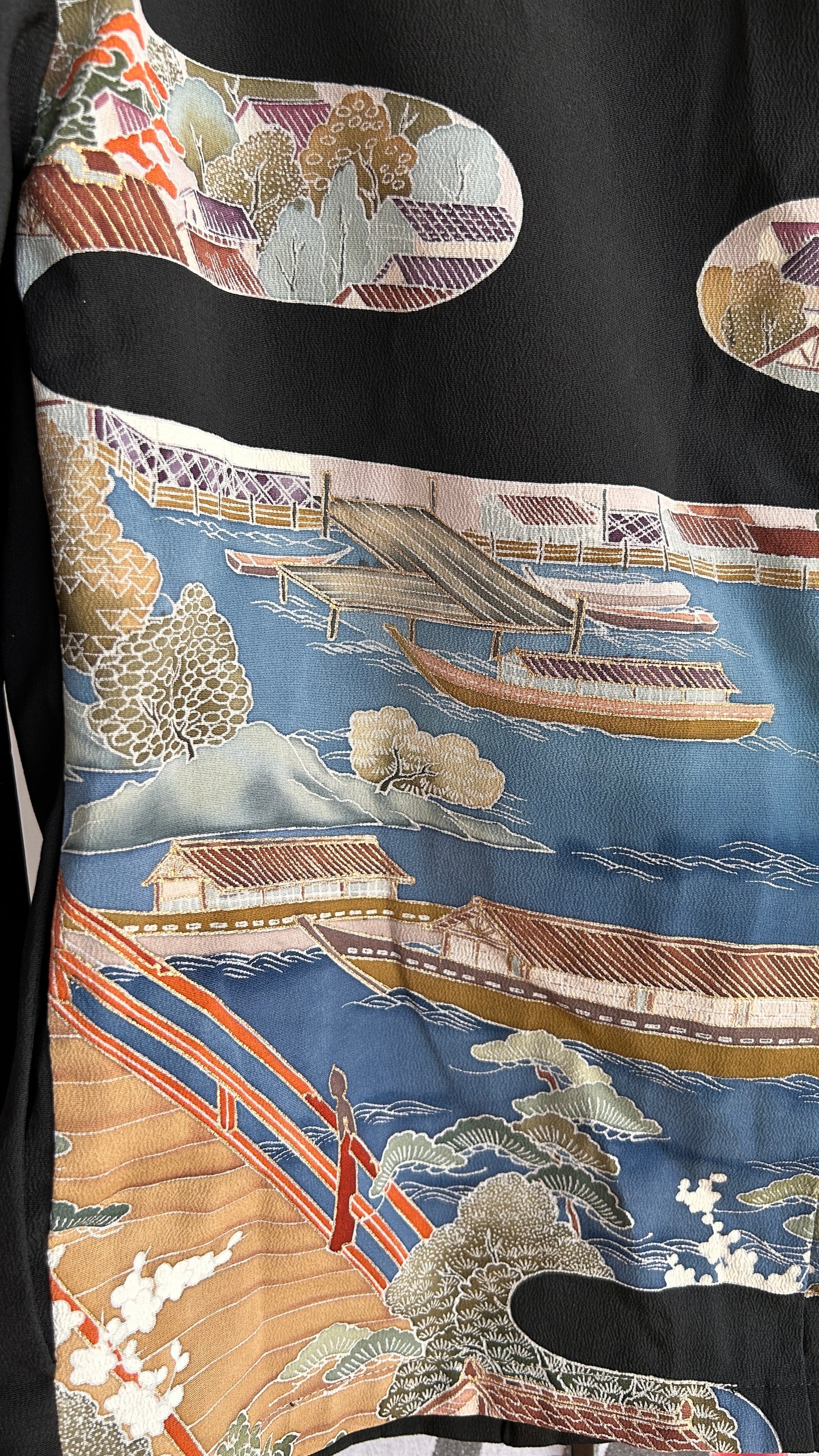 Upcycled Kimono Blazer 1T Black