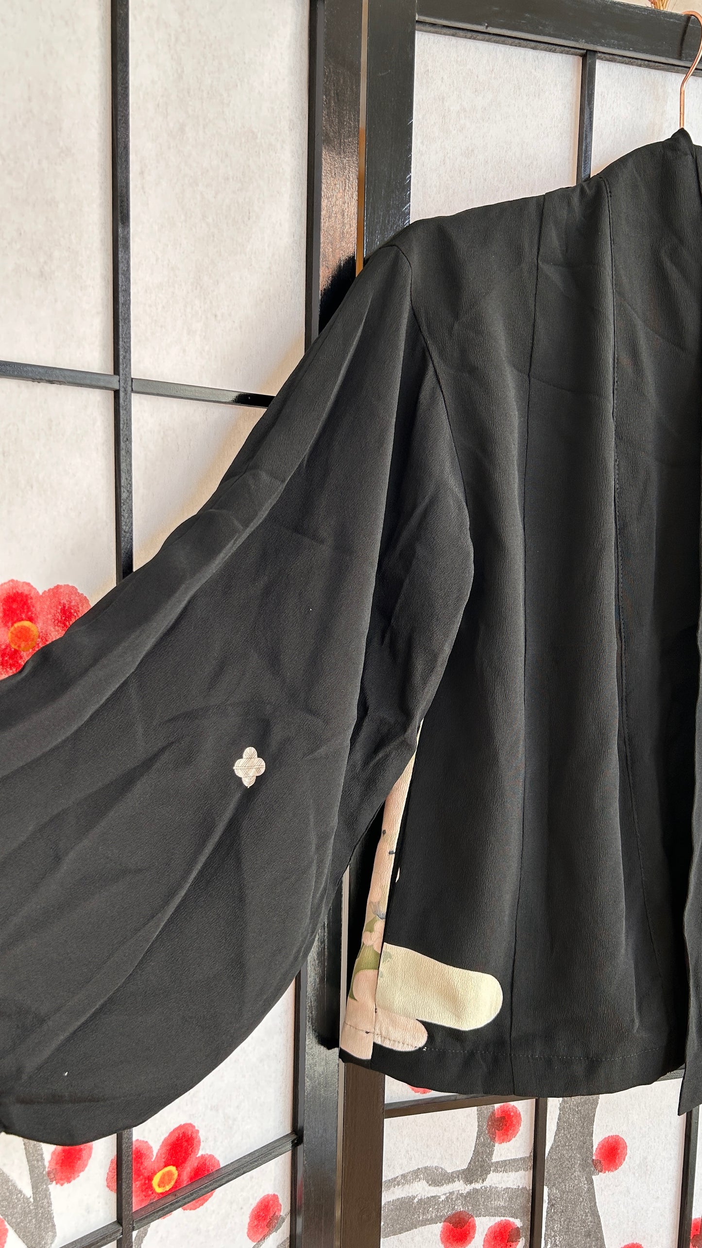 Upcycled Kimono Blazer 1T Black