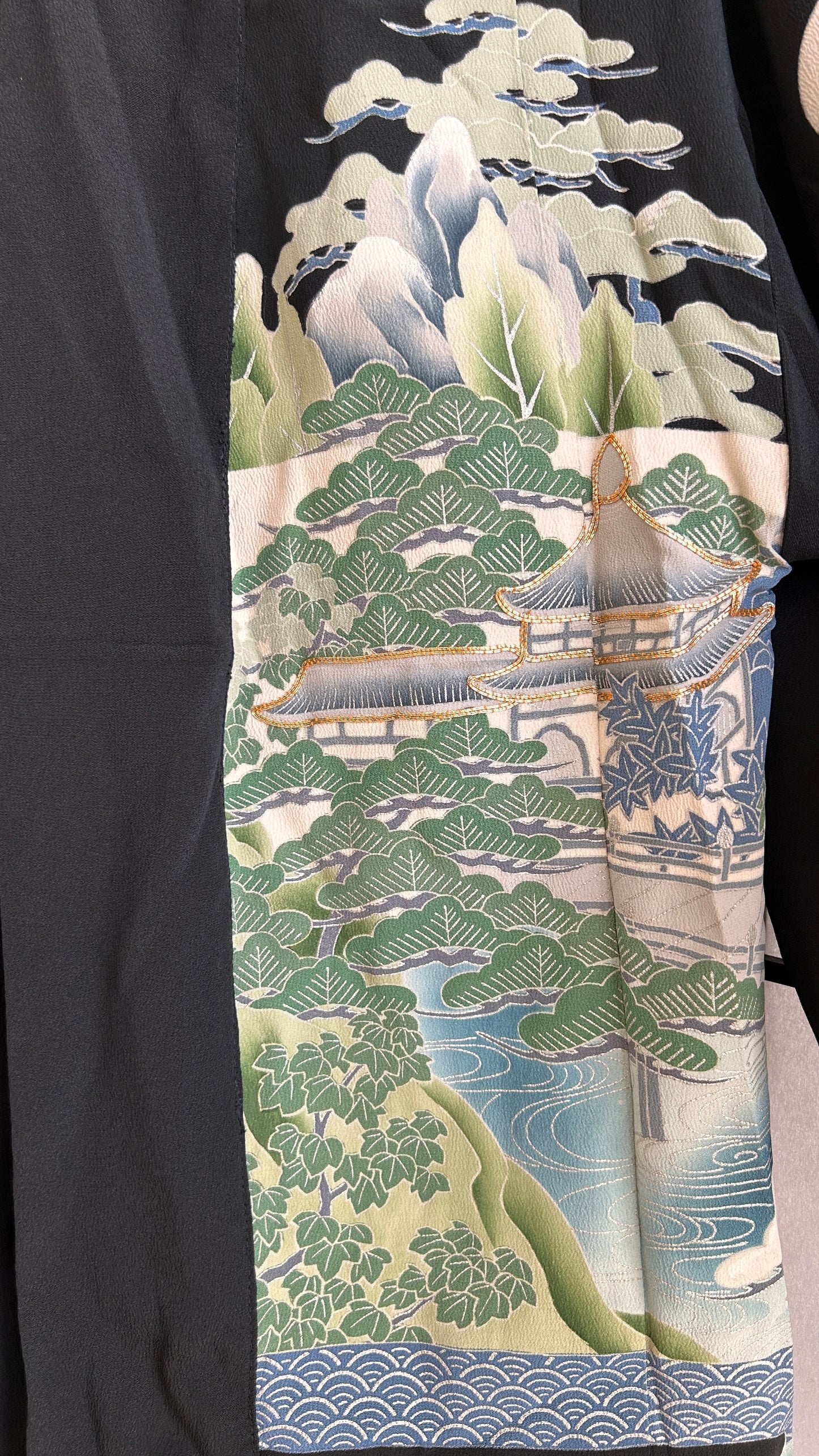 Upcycled Kimono Blazer 1T Black