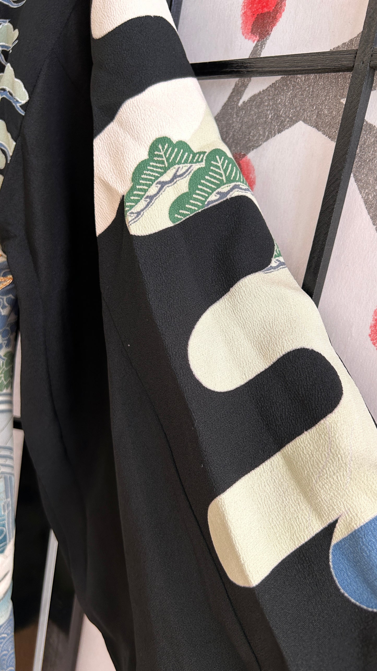 Upcycled Kimono Blazer 1T Black