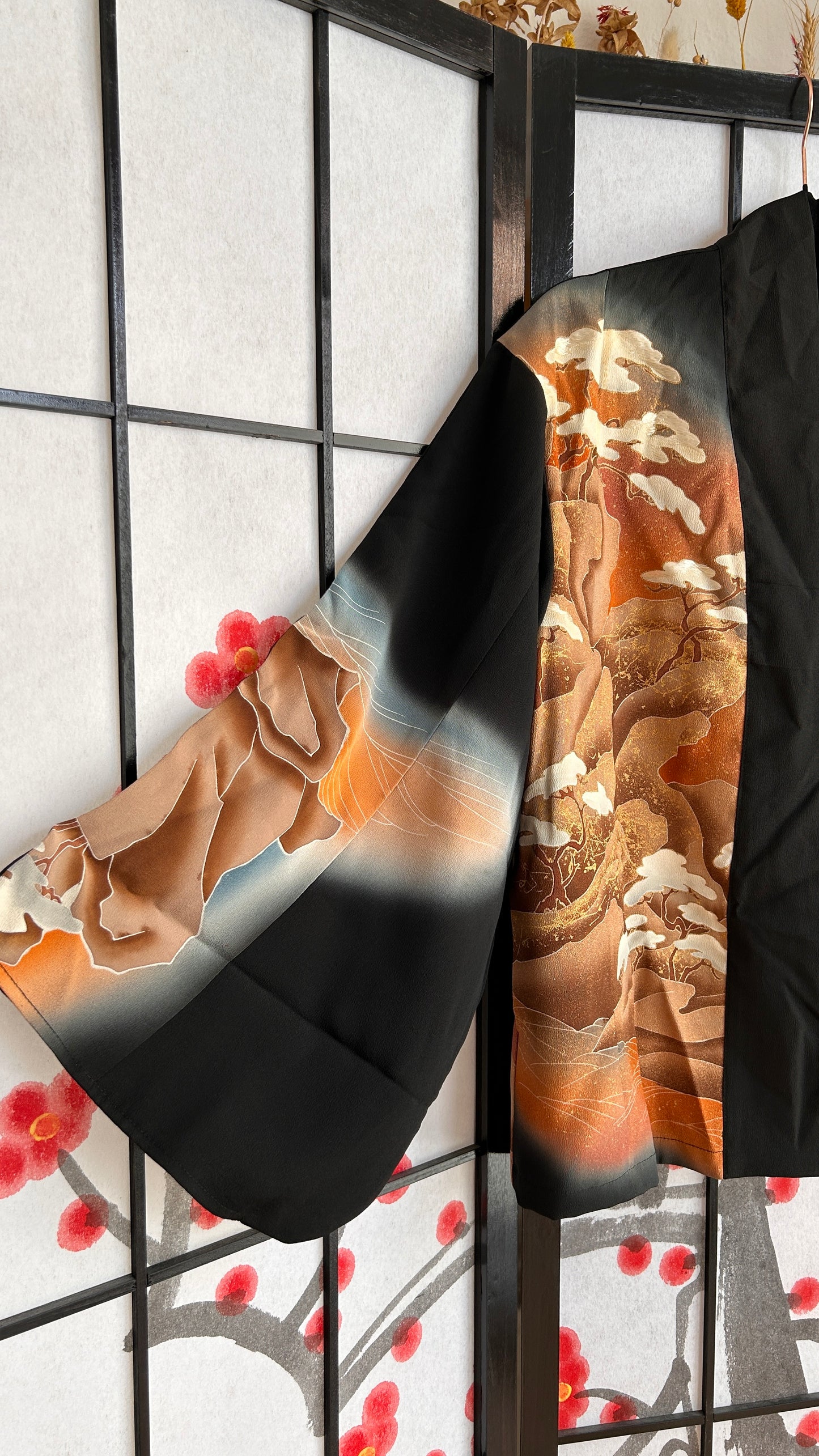 Upcycled Kimono Blazer 2T Black