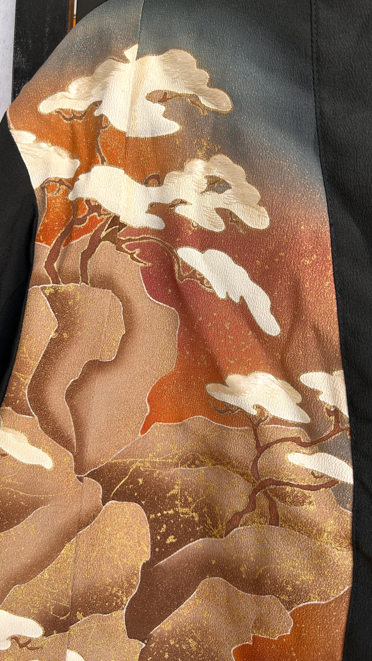 Upcycled Kimono Blazer 2T Black