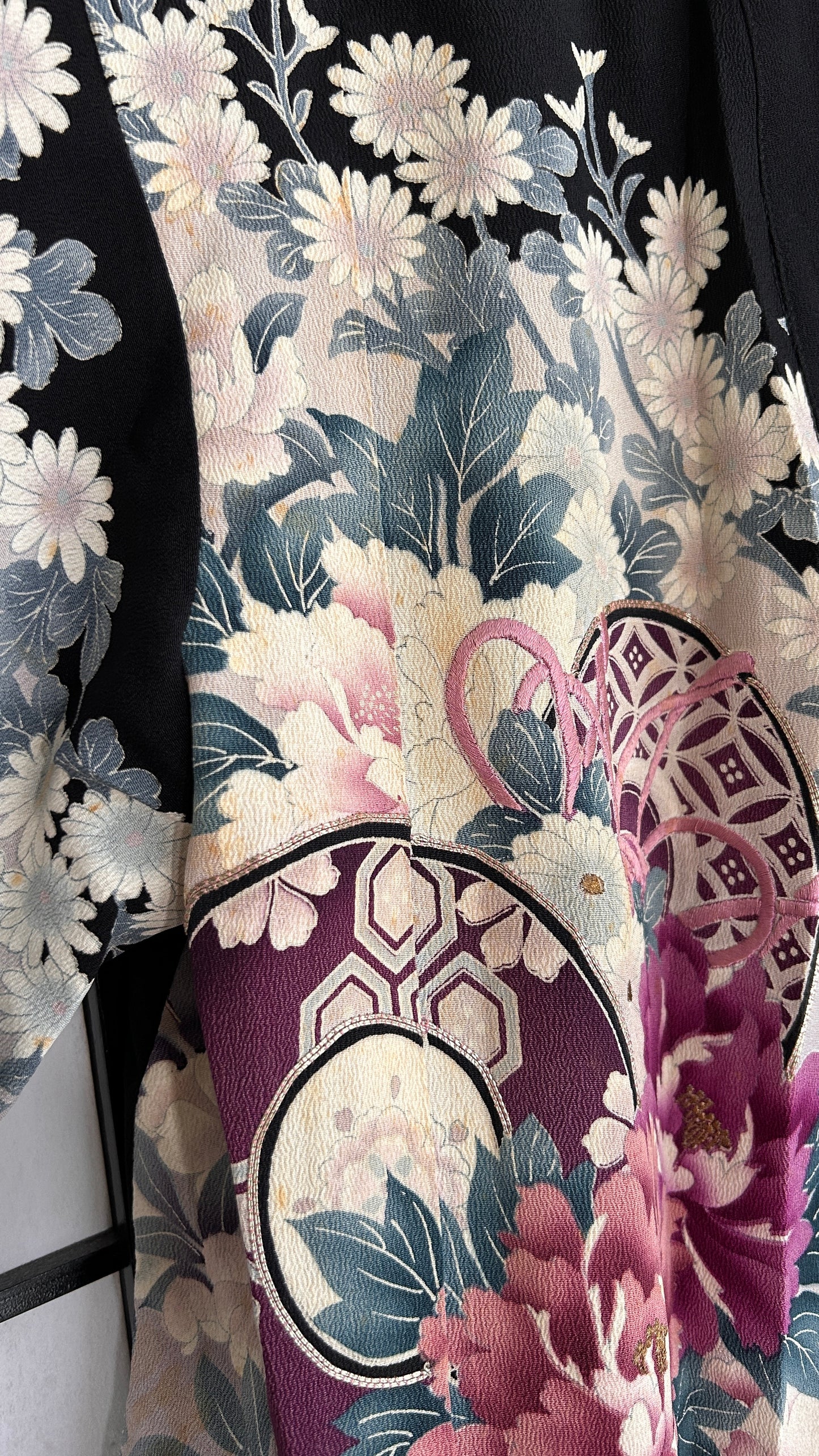 Upcycled Kimono Blazer 2T Black