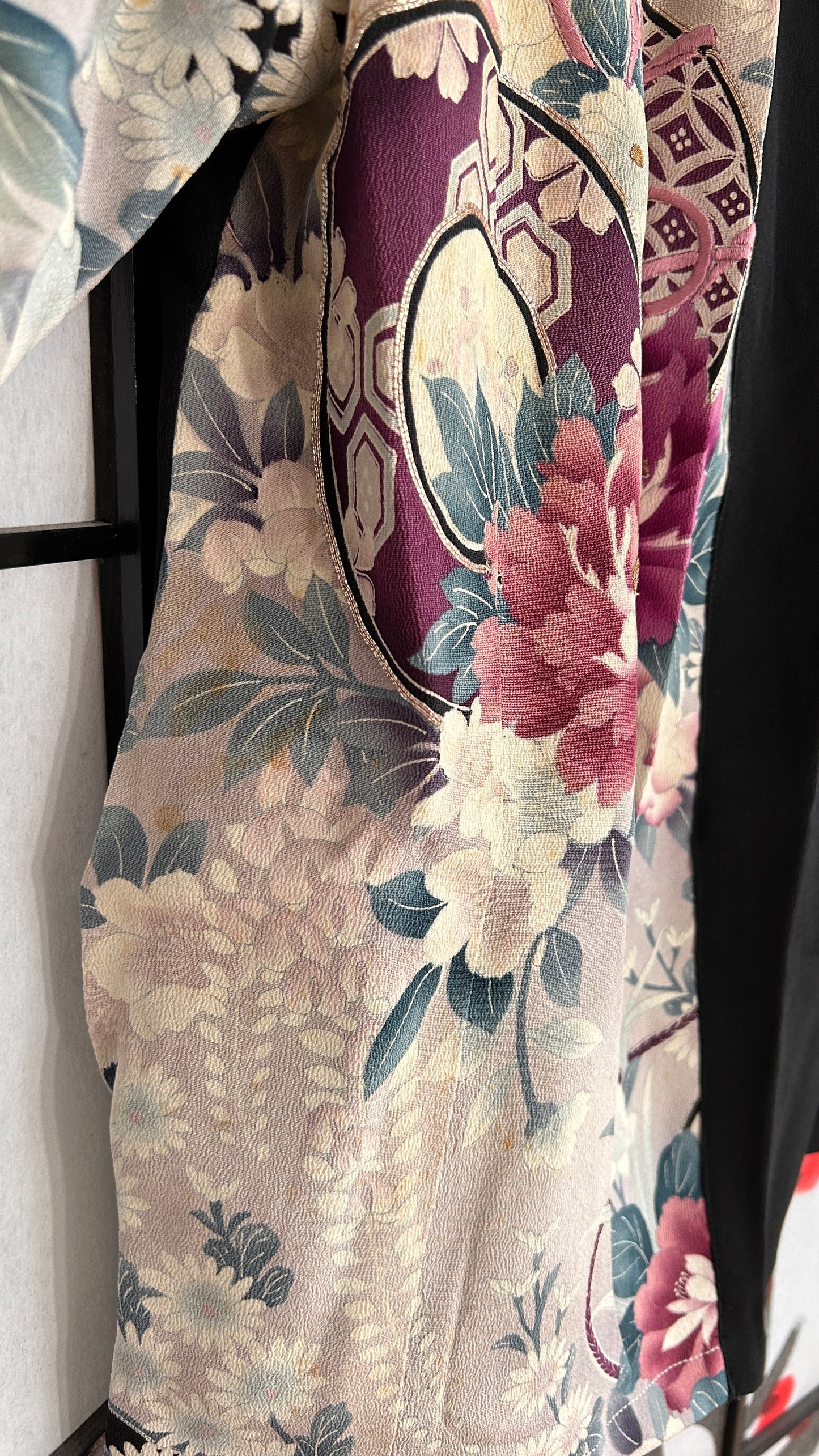 Upcycled Kimono Blazer 2T Black