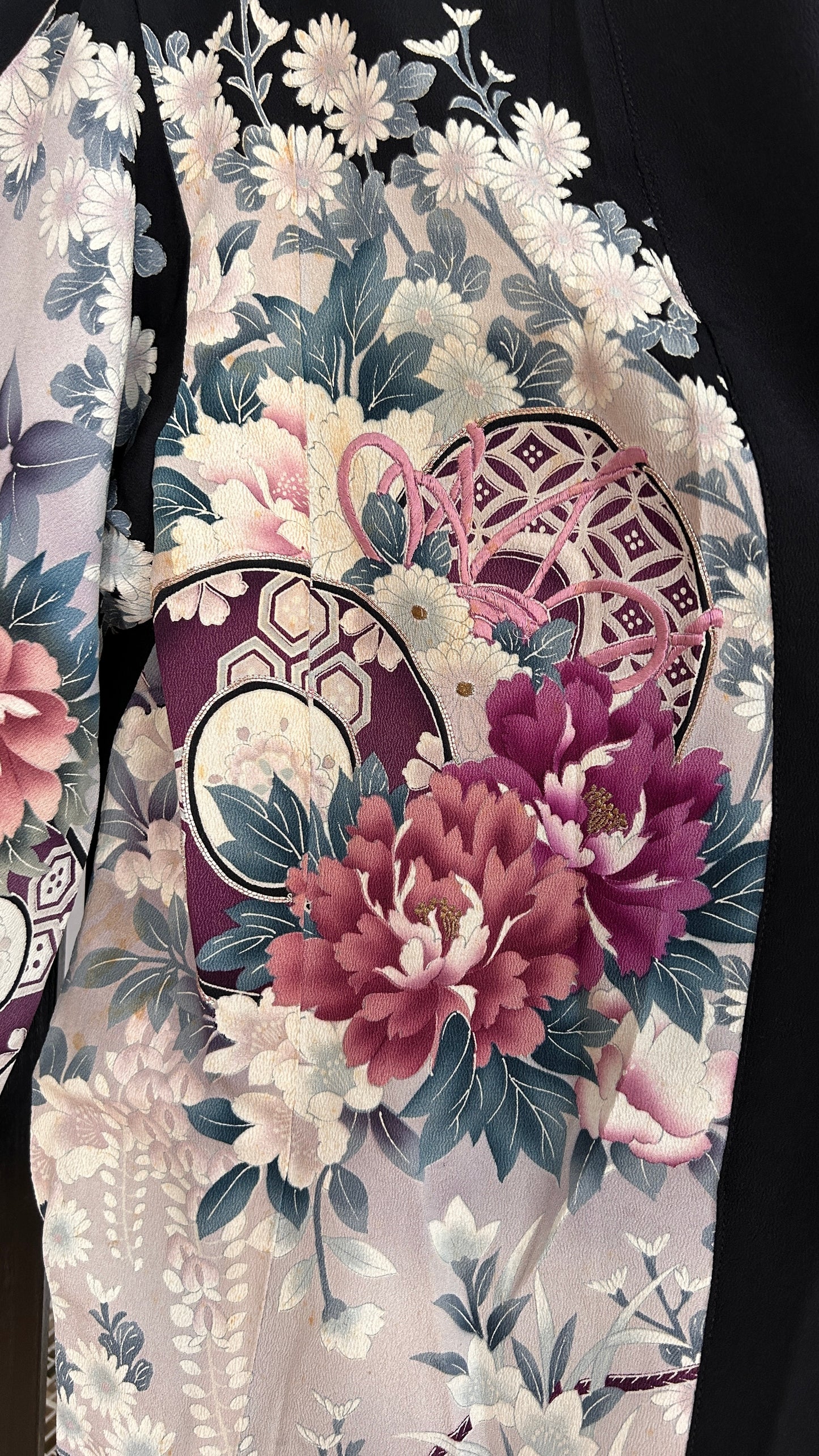 Upcycled Kimono Blazer 2T Black