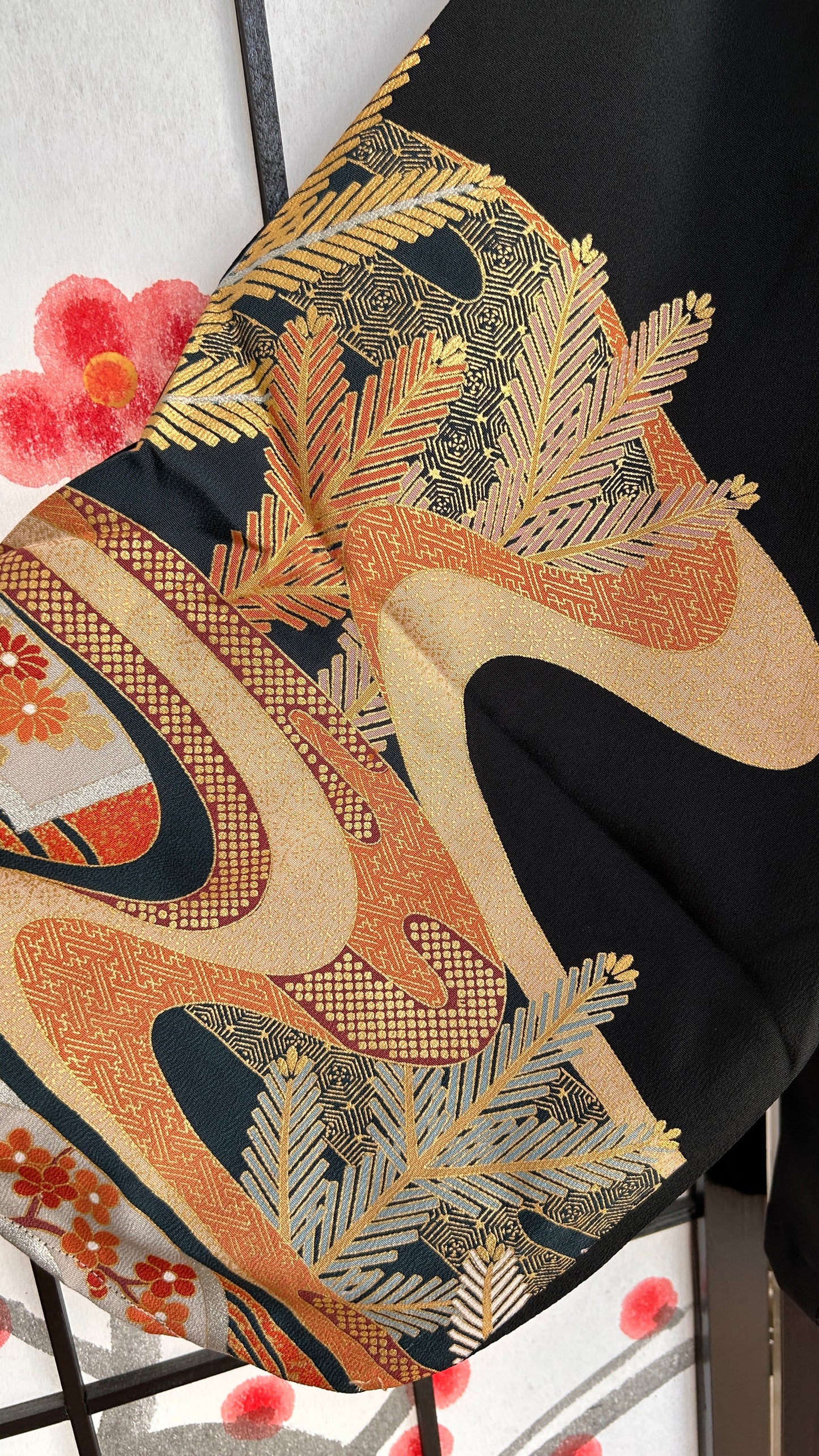 Upcycled Kimono Blazer 2T Black