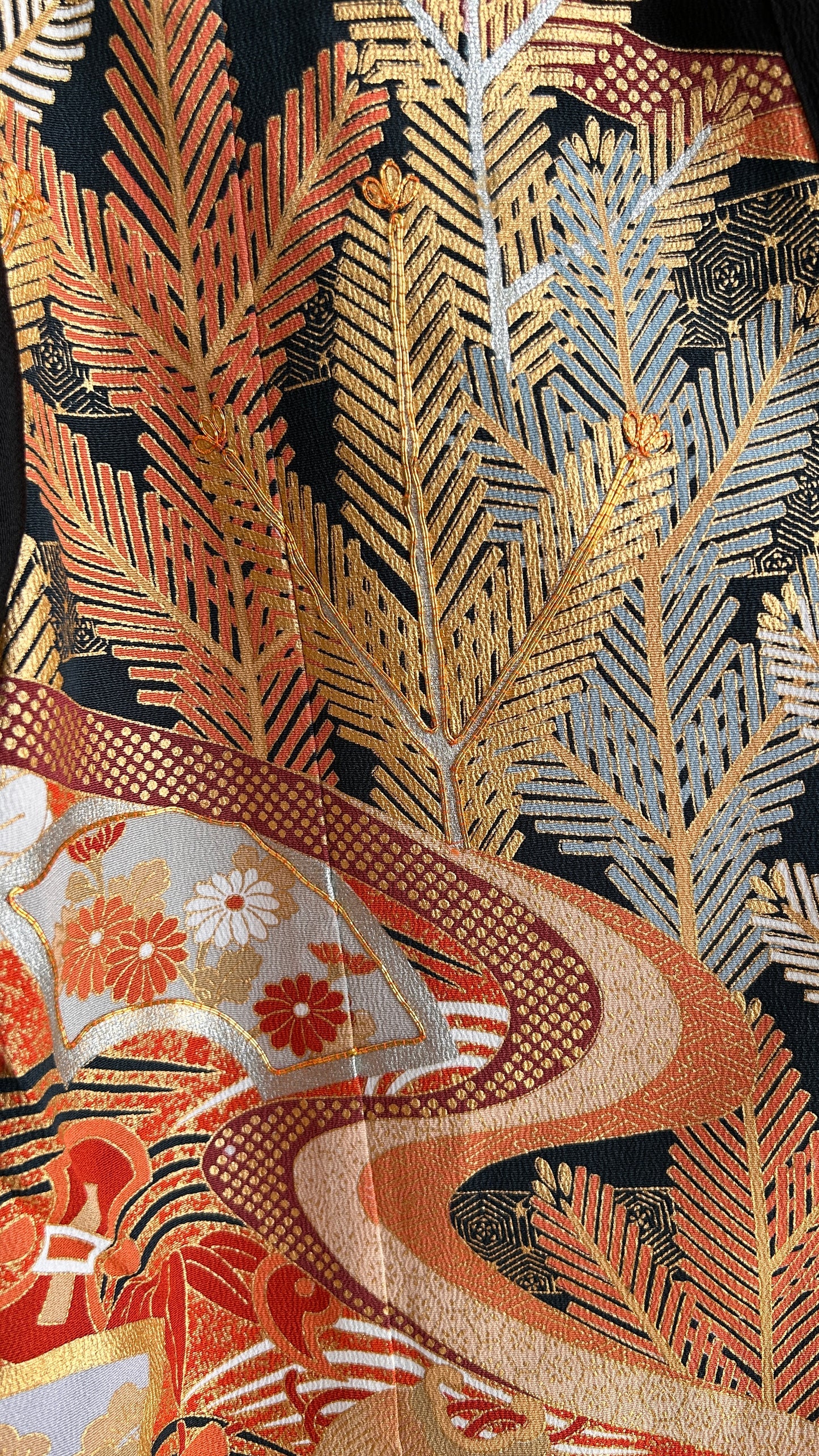 Upcycled Kimono Blazer 2T Black