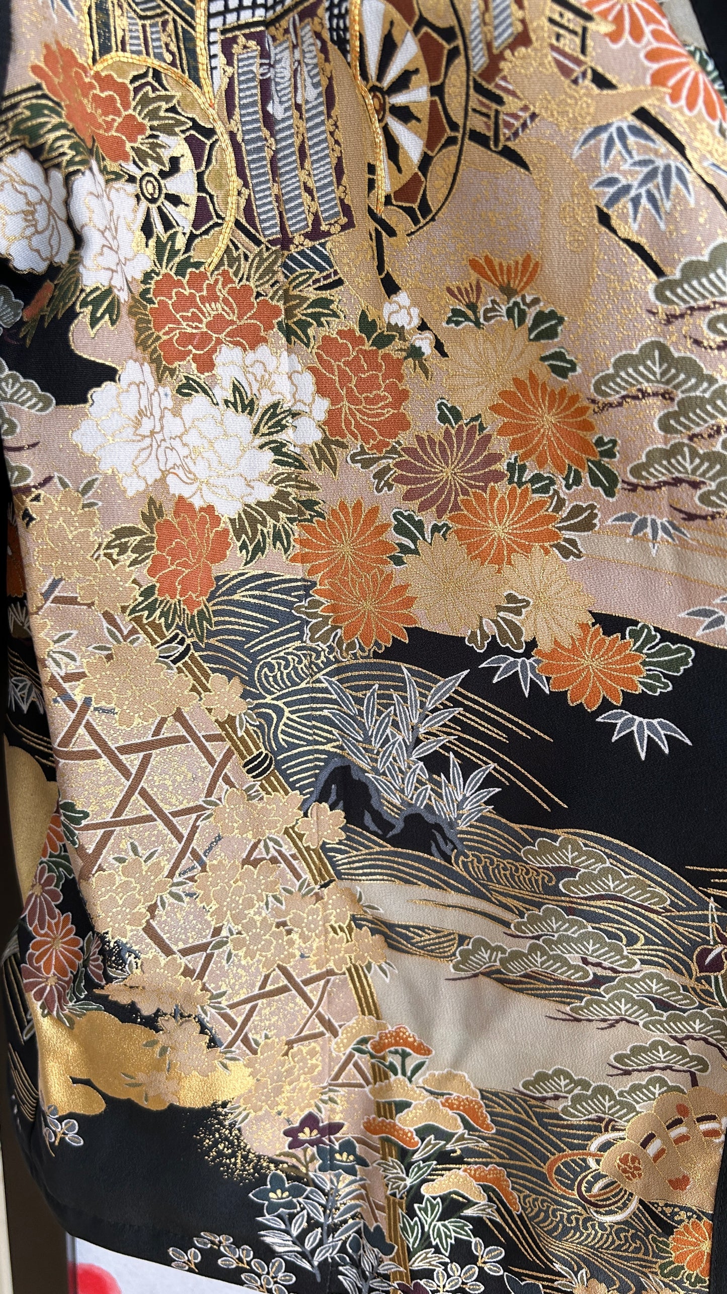 Upcycled Kimono Blazer 2T Black