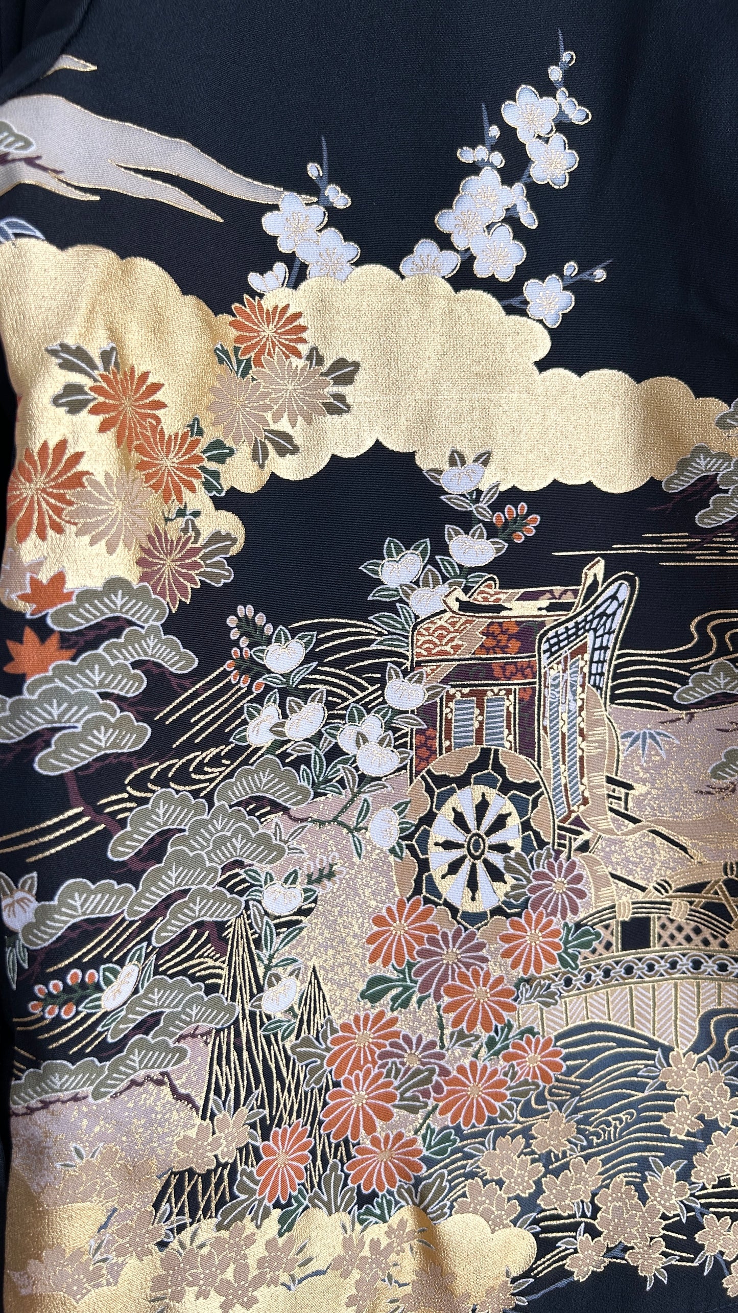 Upcycled Kimono Blazer 2T Black