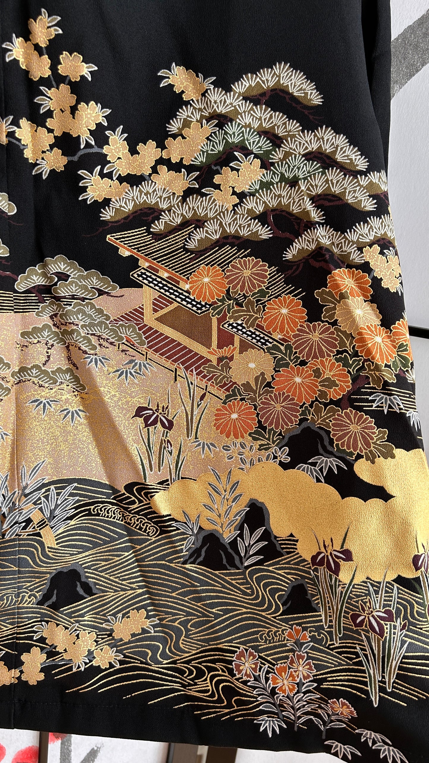 Upcycled Kimono Blazer 2T Black