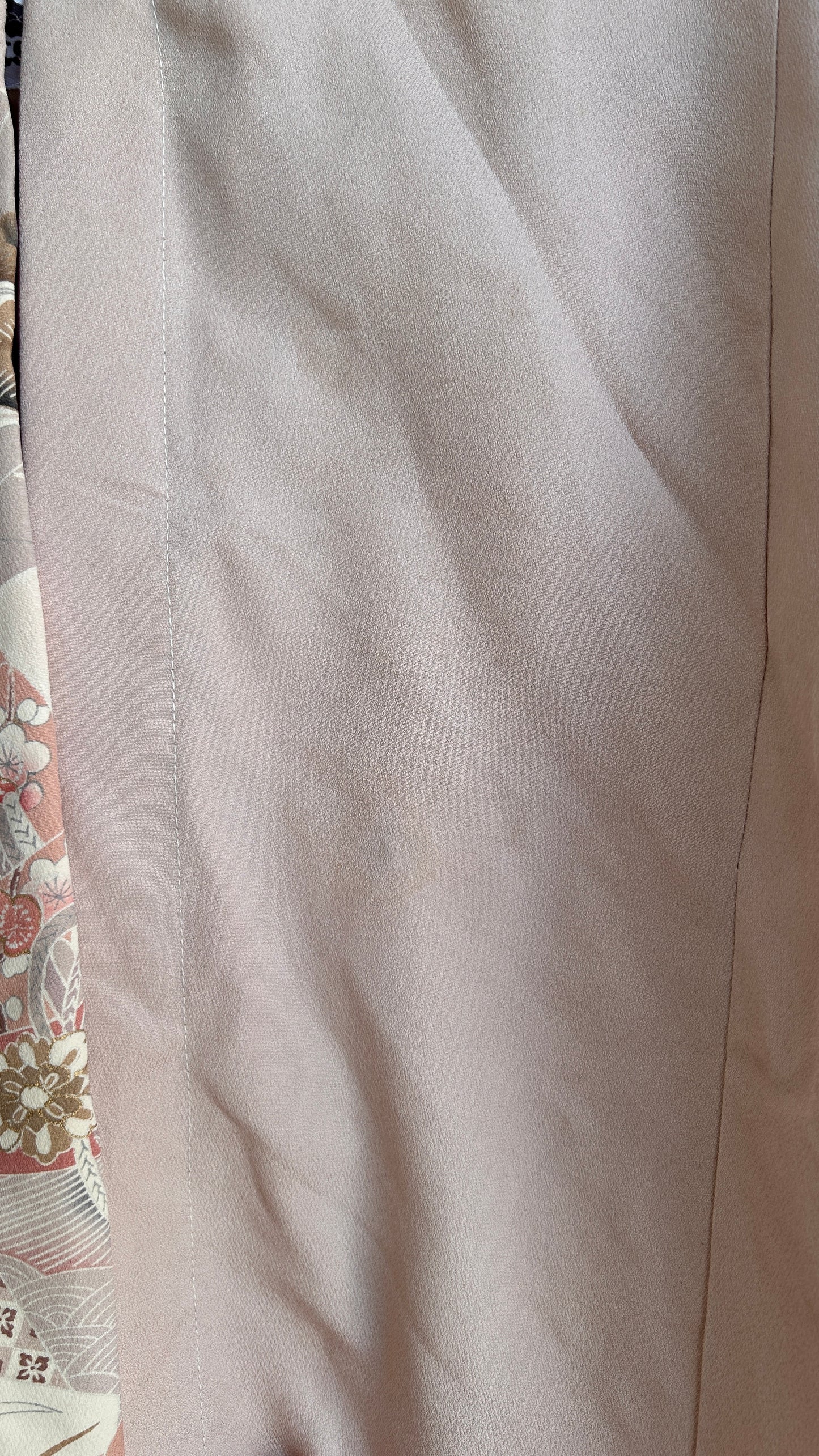 Upcycled Kimono Regular Hoodie Pink