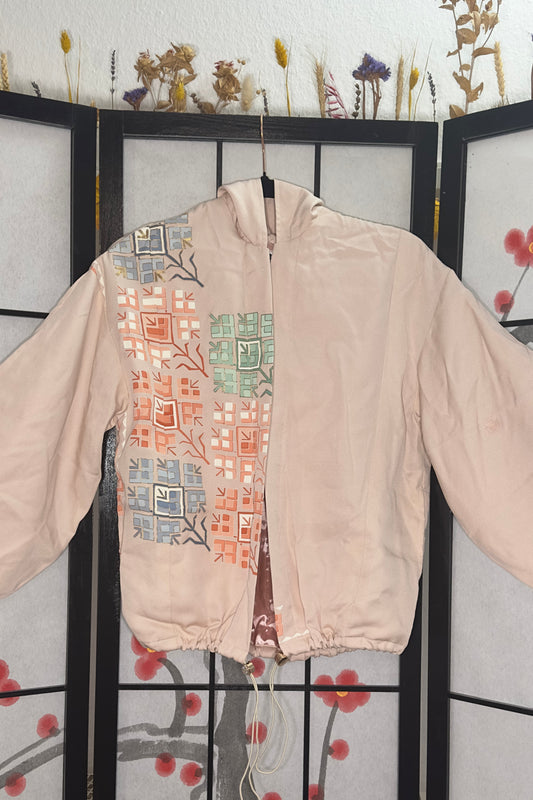 Upcycled Kimono Kodomo Hoodie
