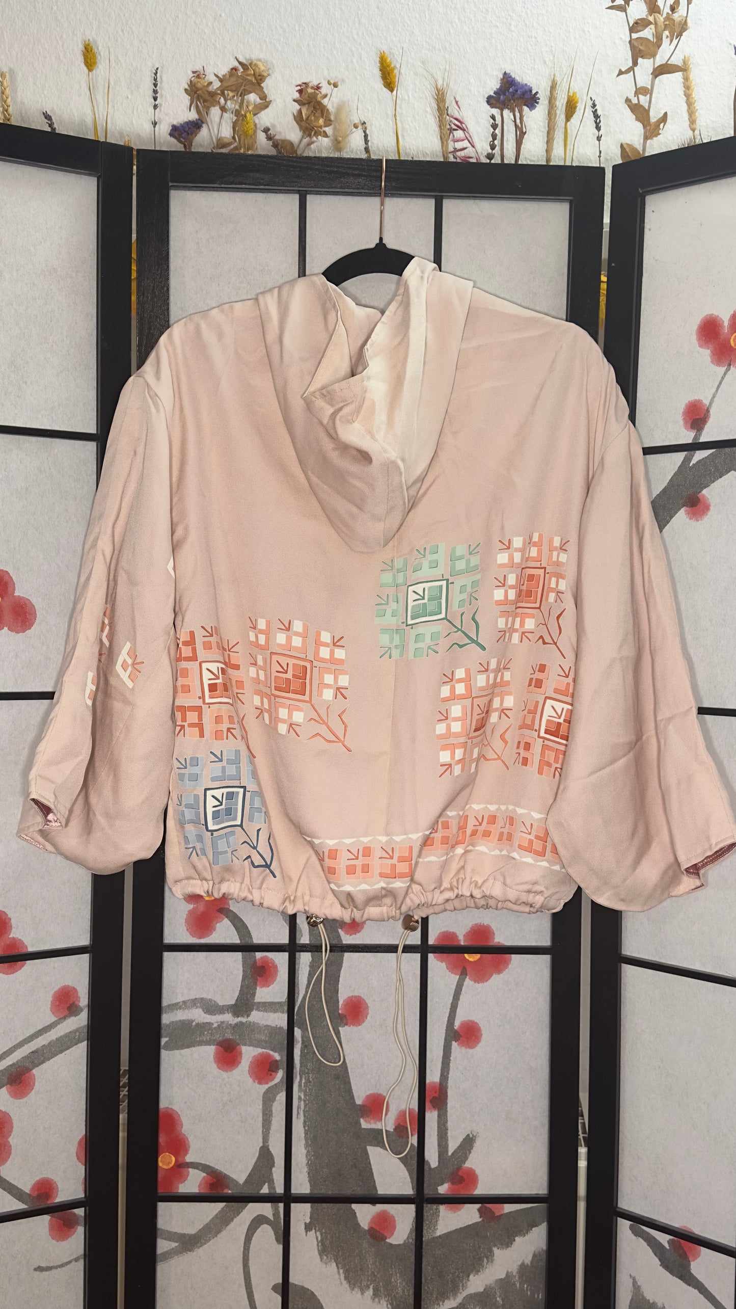 Upcycled Kimono Kodomo Hoodie