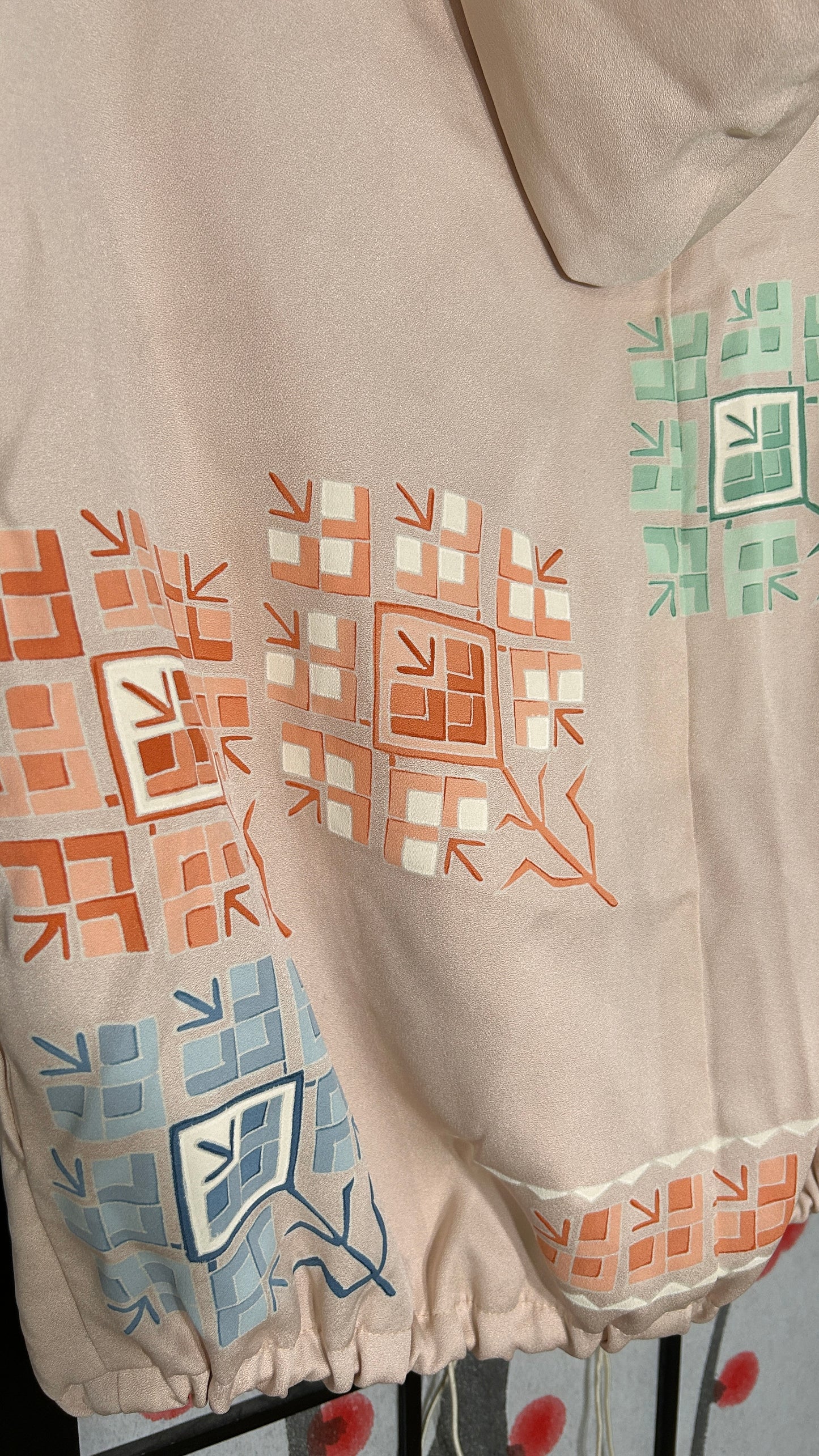 Upcycled Kimono Kodomo Hoodie