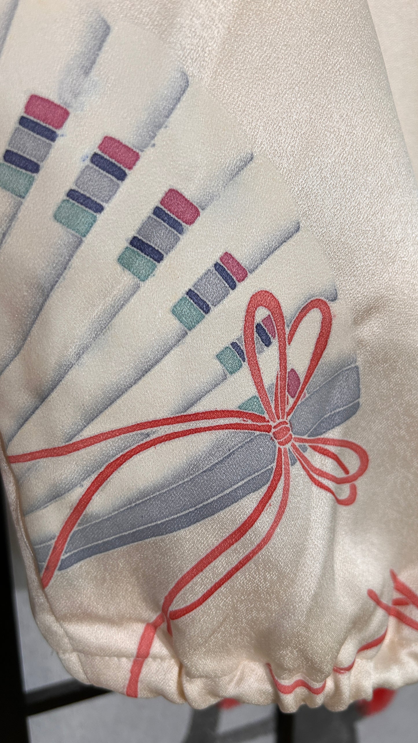 Upcycled Kimono Kodomo Hoodie Cream