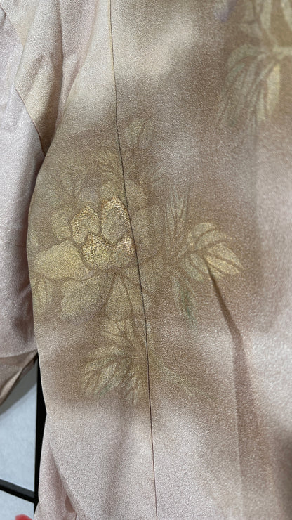 Upcycled Kimono Hoodie with Zipper