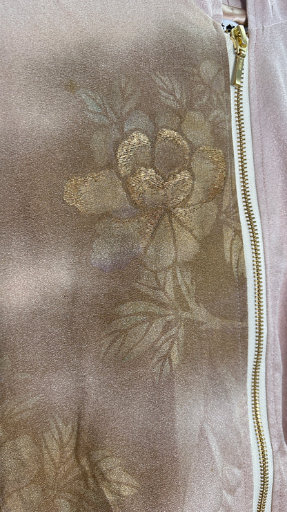Upcycled Kimono Hoodie with Zipper