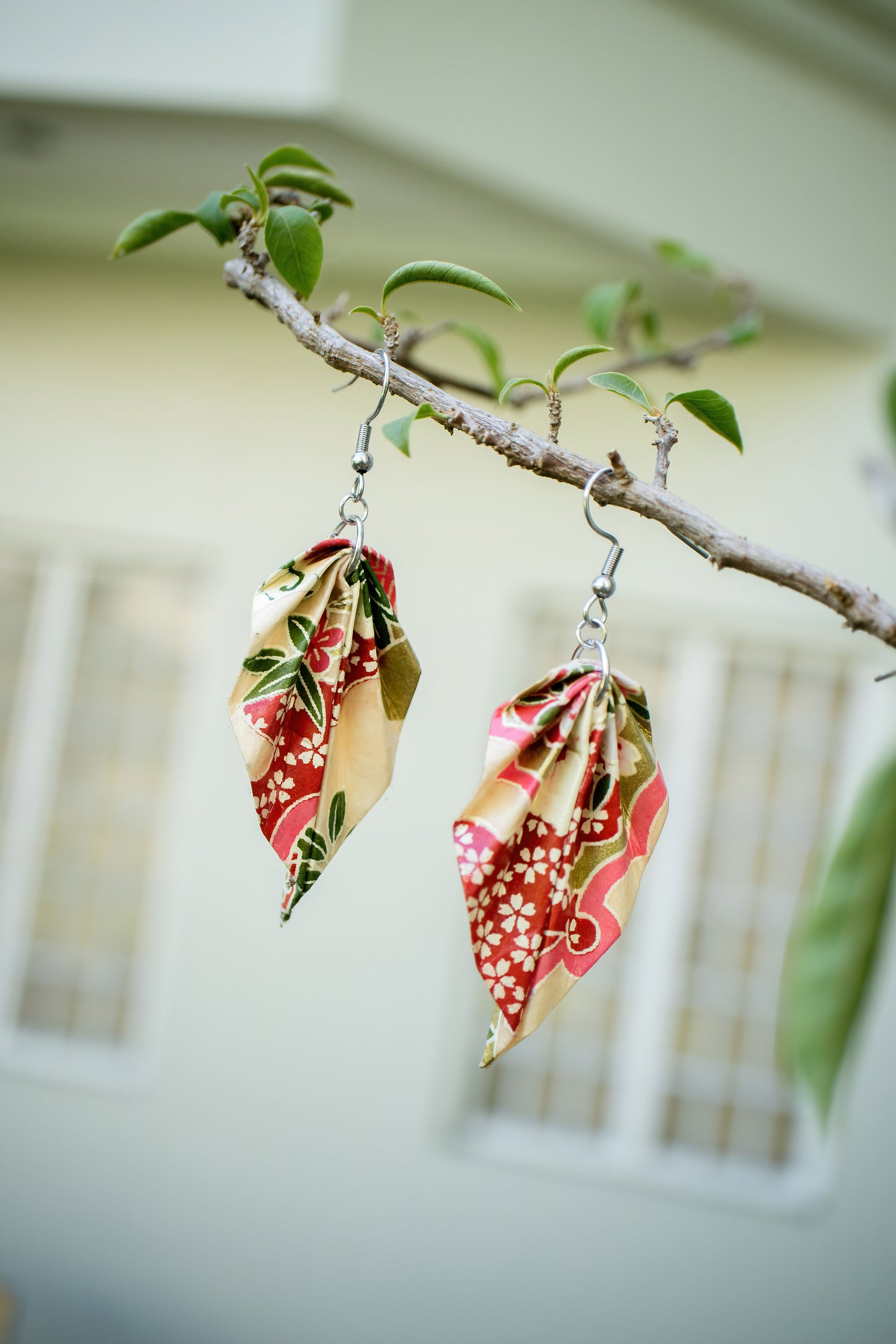Big Leaves Origami Earrings