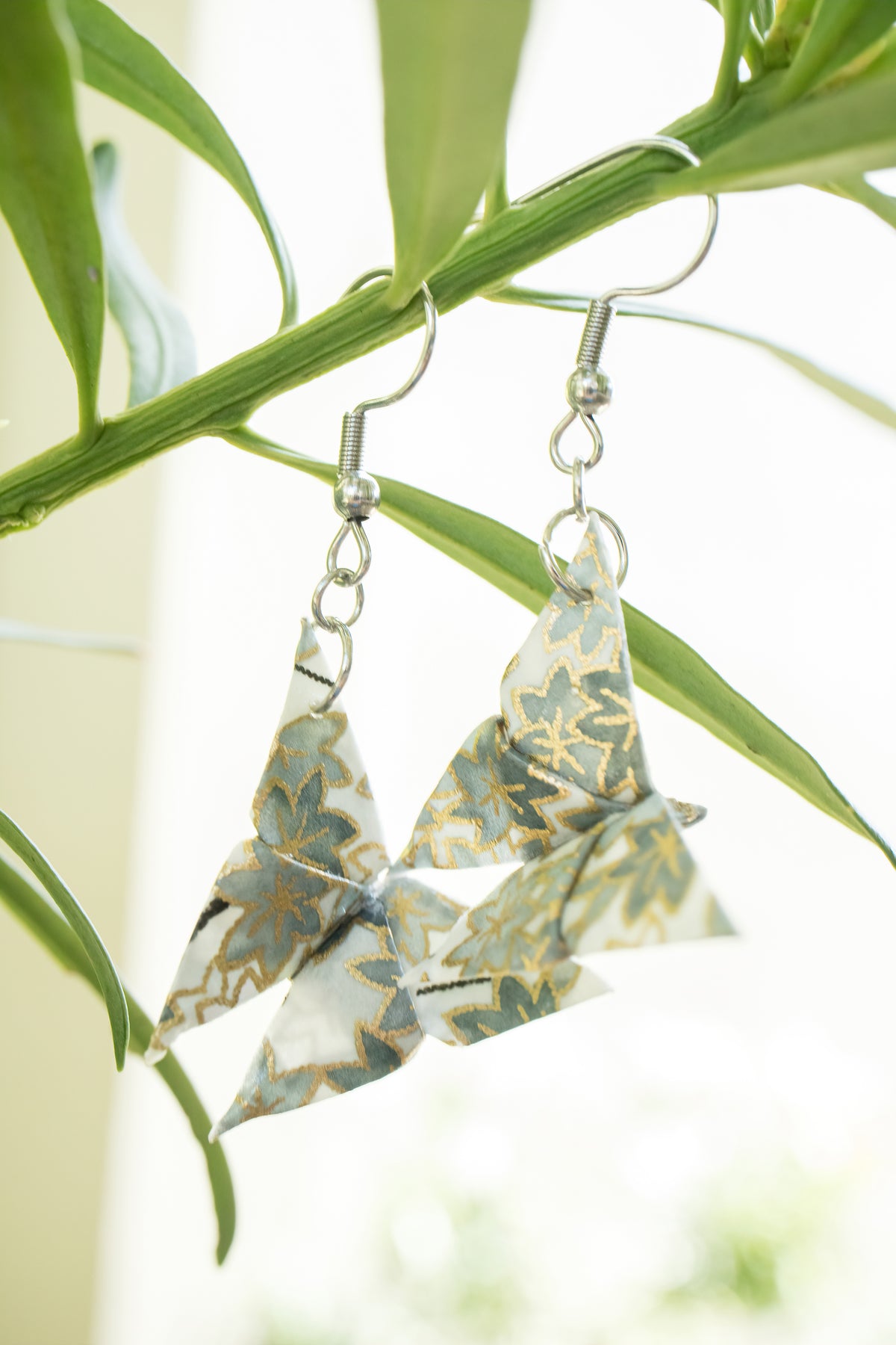 Butterfly Origami Earrings | Leverras Art
