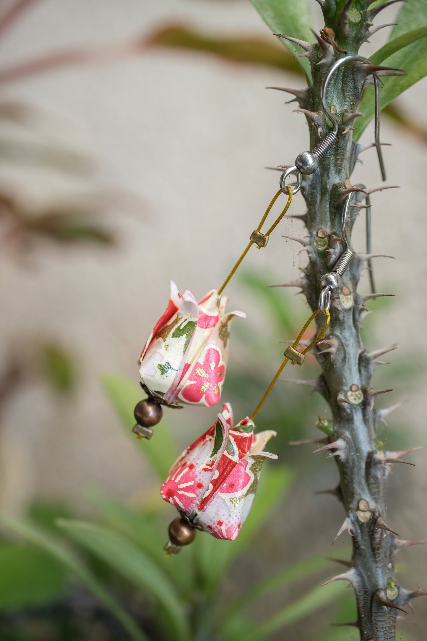 Tulip Origami Earrings