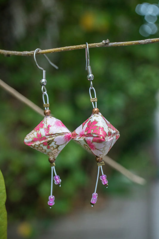 Sonobe Origami Earrings