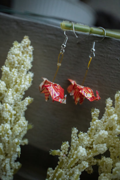 Elephant Origami Earrings