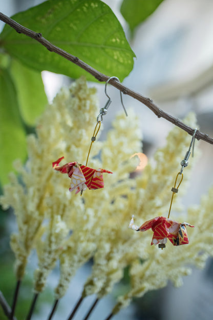 Elephant Origami Earrings