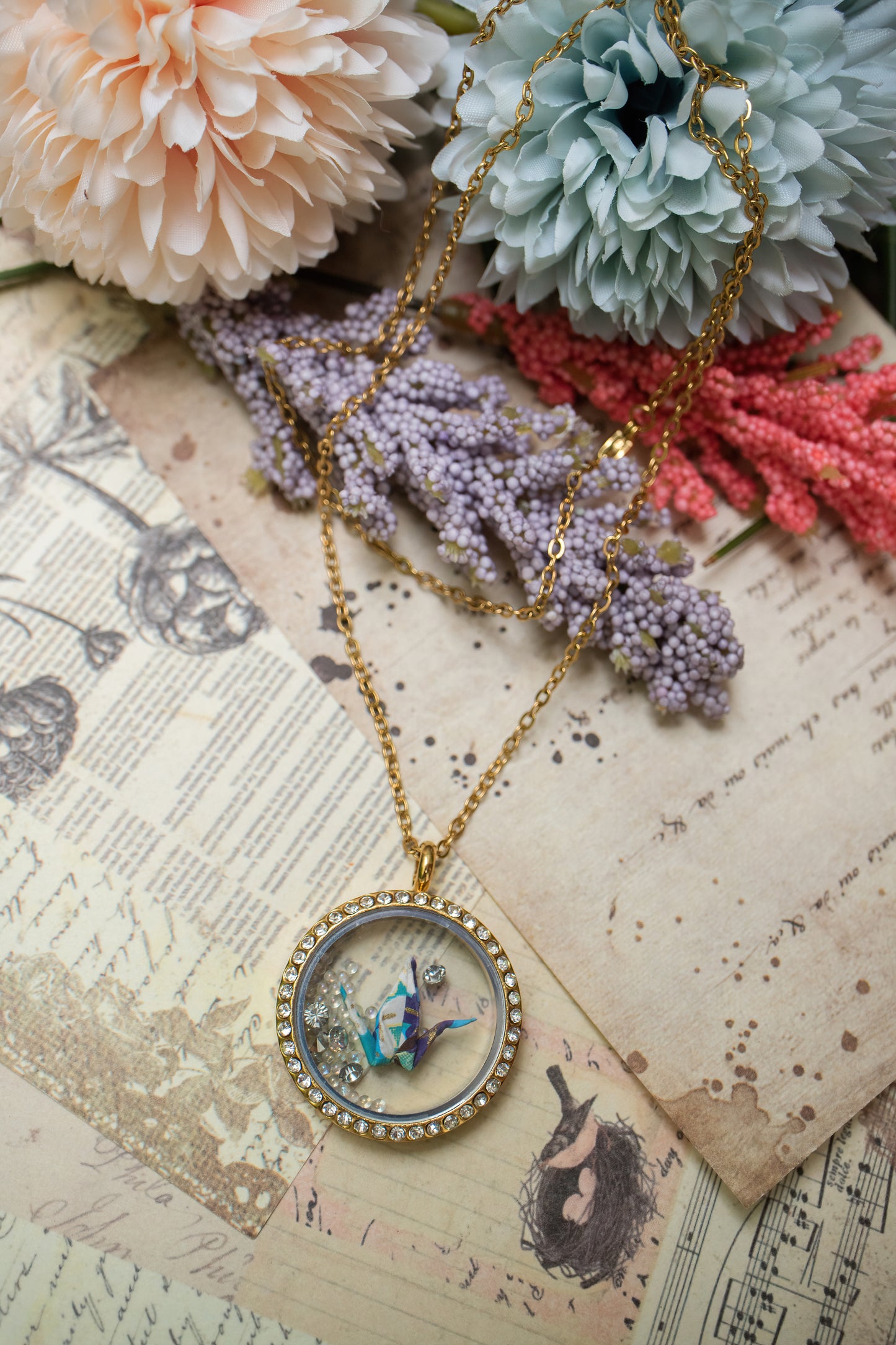 Crane Origami Necklace