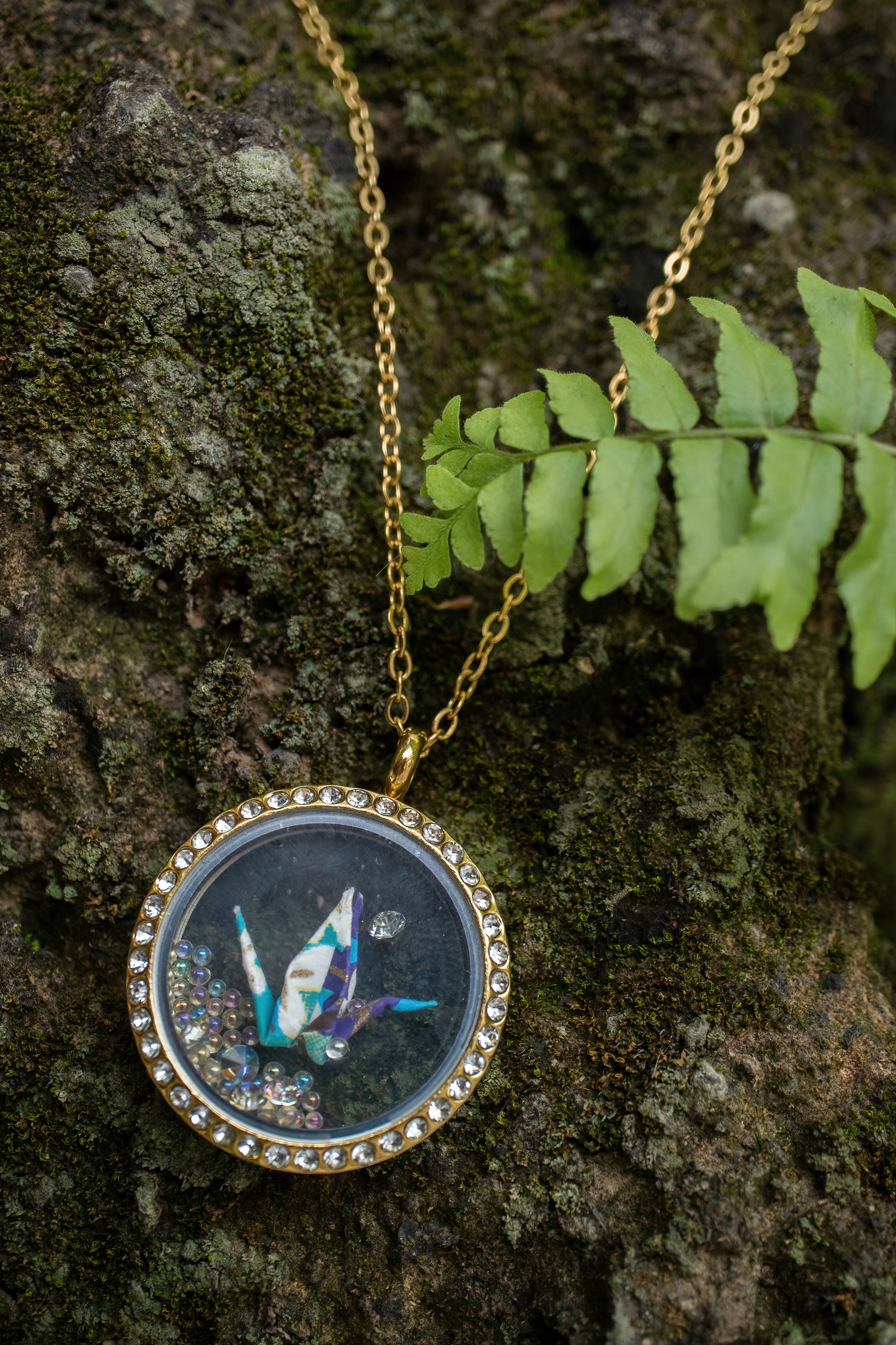 Crane Origami Necklace