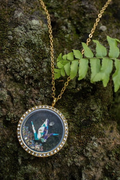 Crane Origami Necklace