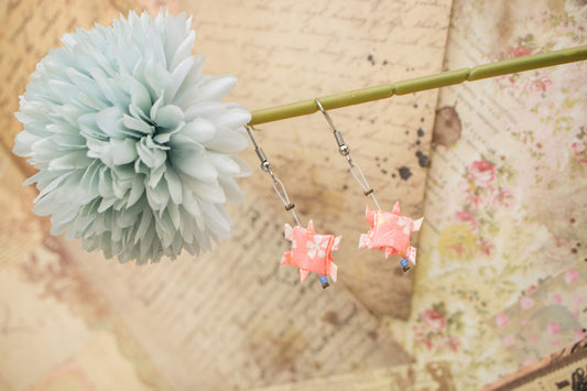 Turtle Origami Earrings