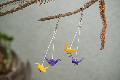 Intersexual Mini Crane LGBTQ Origami Earrings