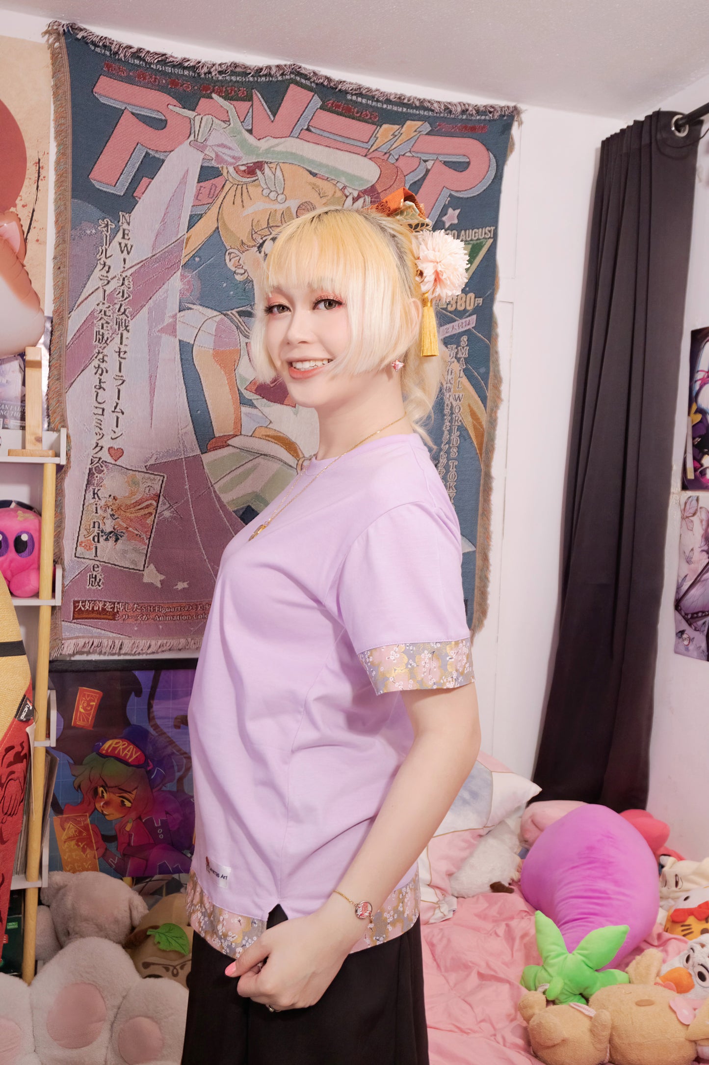 Unisex T-Shirt Regular Fit with Traditional Japanese Fabric