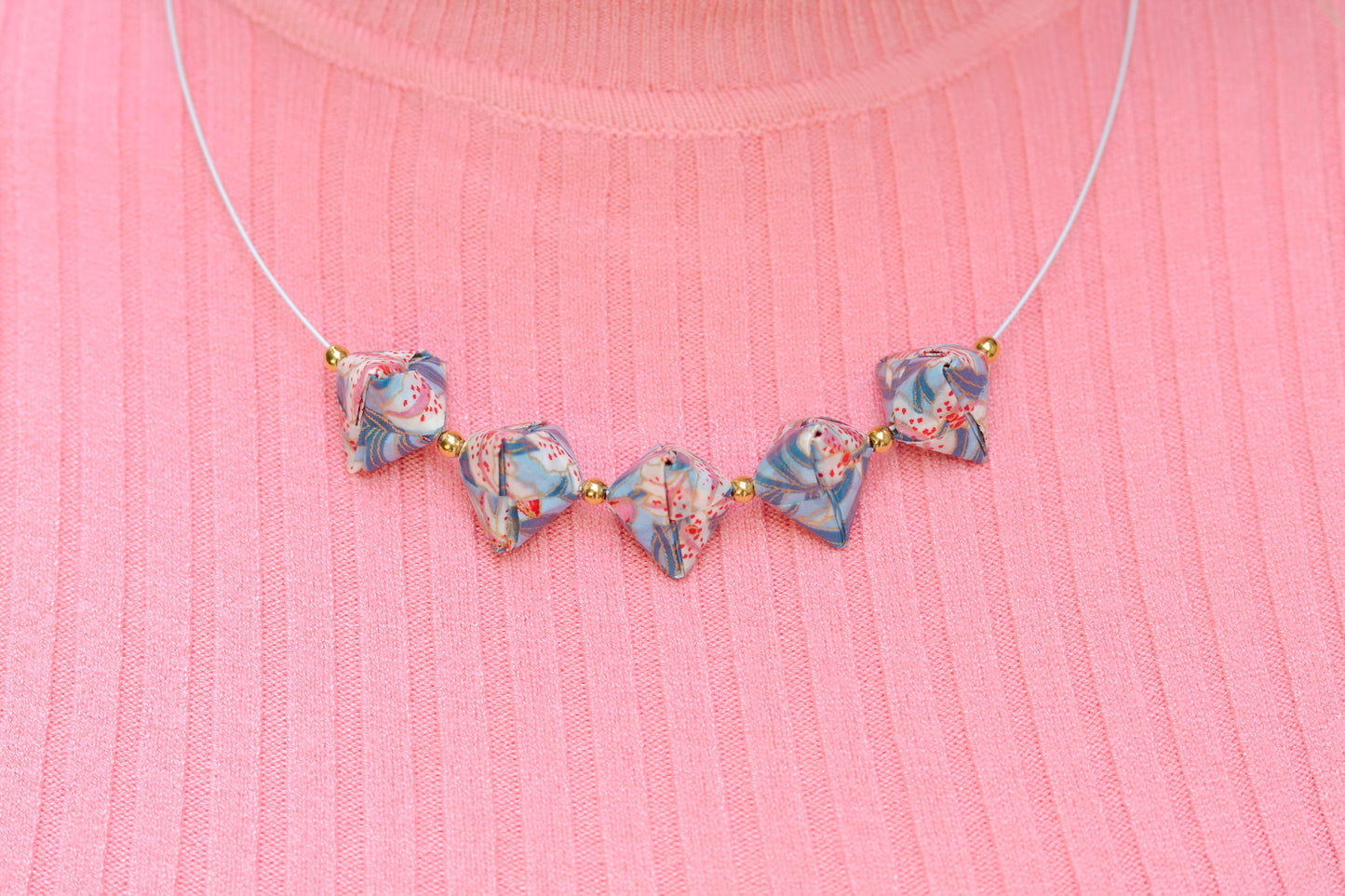 Sonobe Abstract Necklace