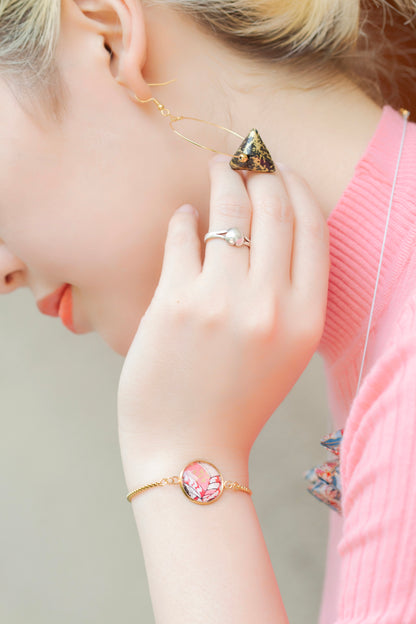 Chiyogami Pendant Bracelet