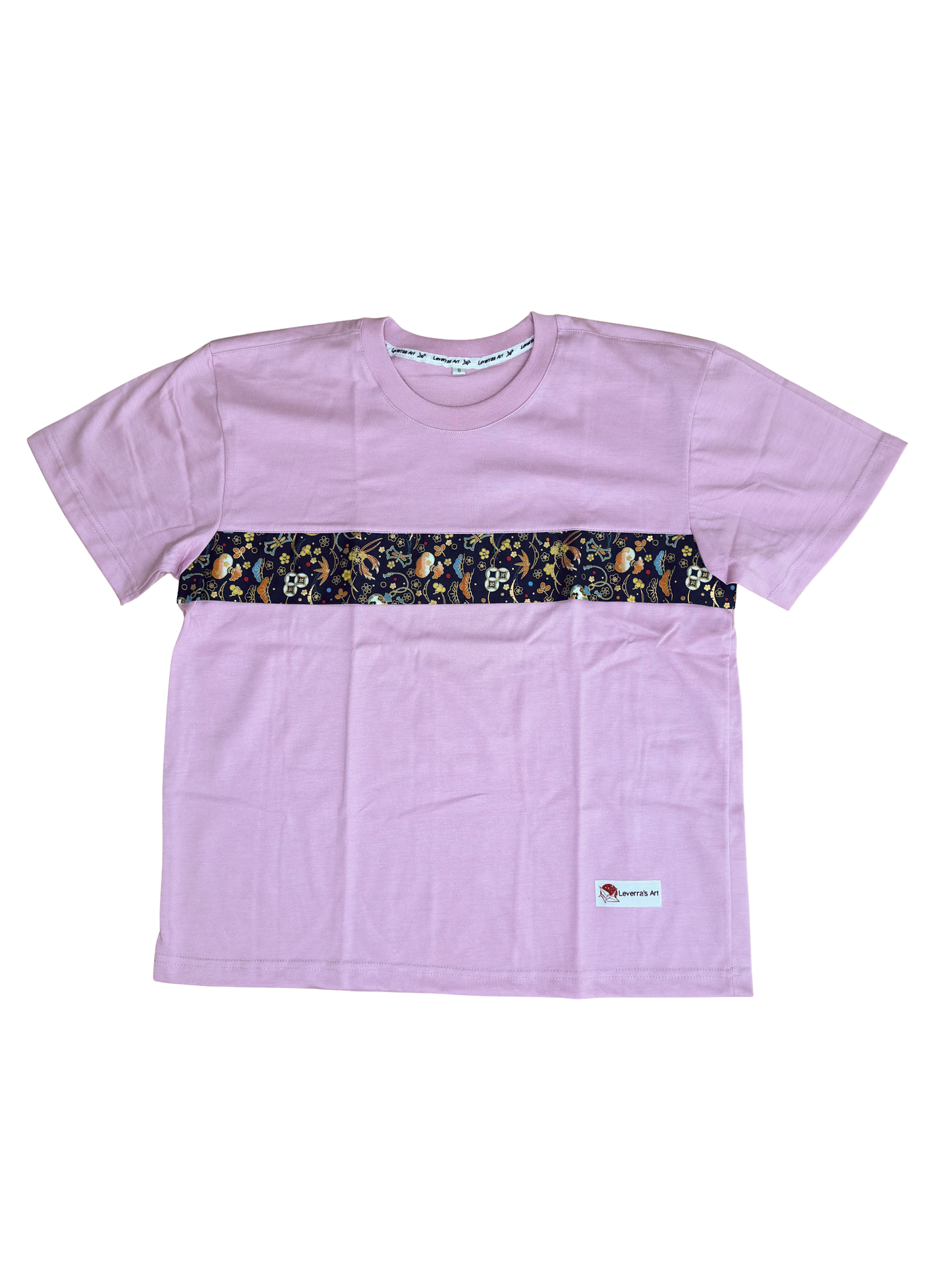 Unisex T-Shirt Loose Fit with Traditional Japanese Fabric