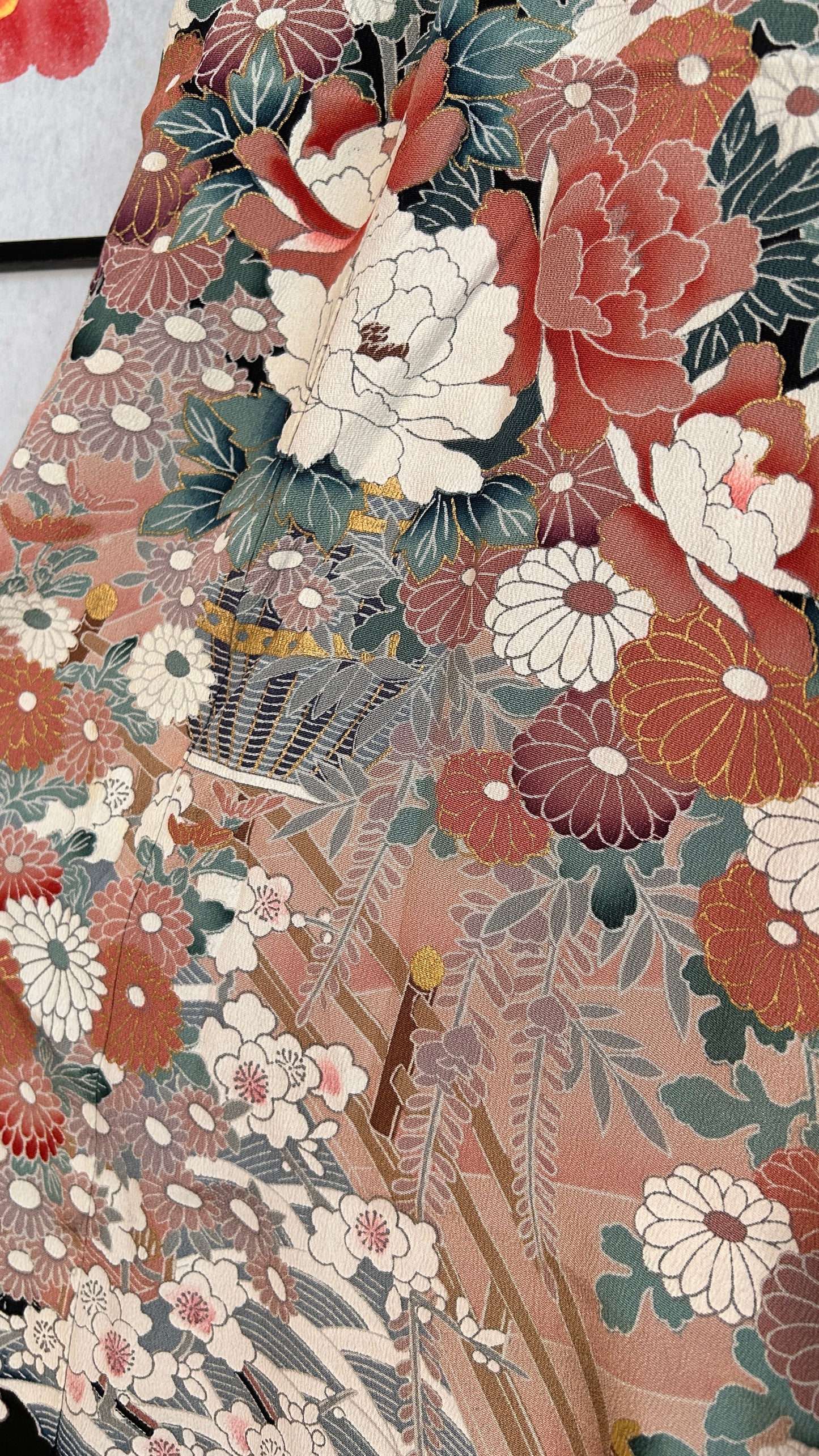 Palazzo Pants (Waist 63-71 cm) Upcycled Kimono Black