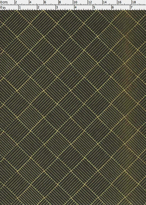 chiyogami paper with a geometric pattern on a measuring scale background