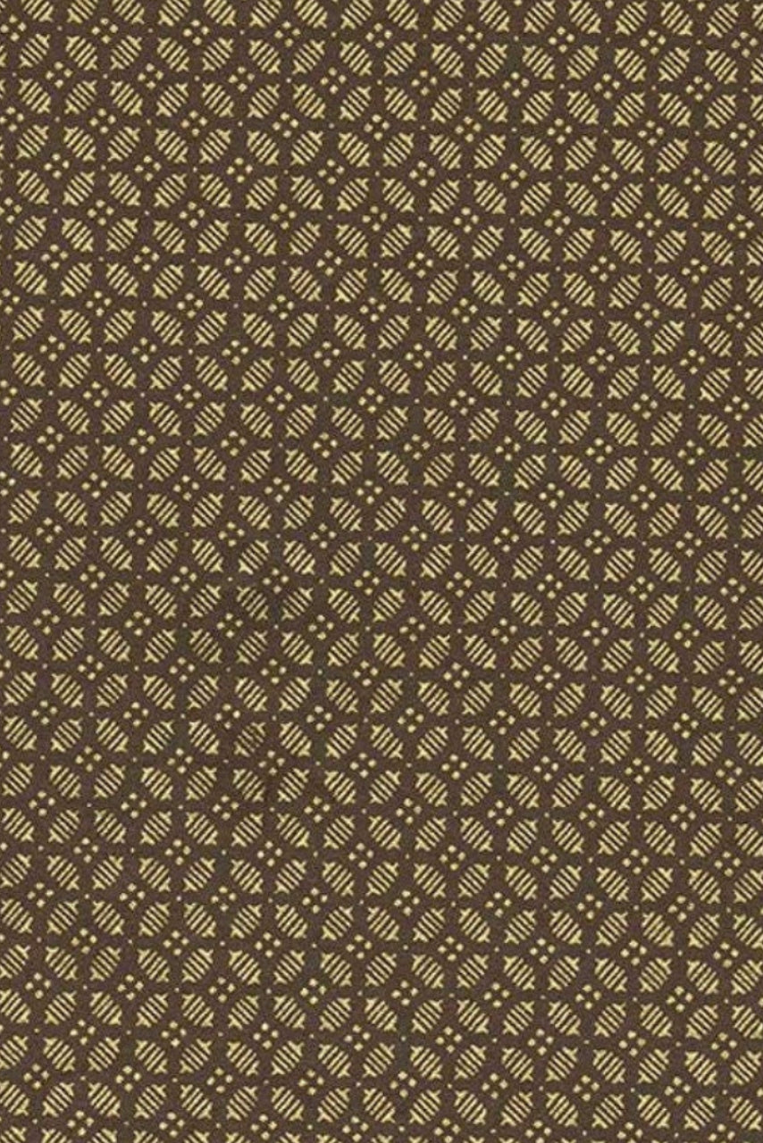 Brown chiyogami paper with a subtle geometric pattern