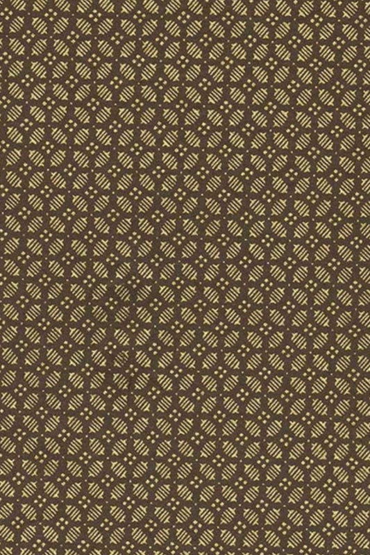 Brown chiyogami paper with a subtle geometric pattern